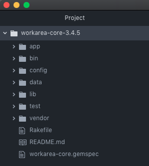 Bundled workarea-core gem