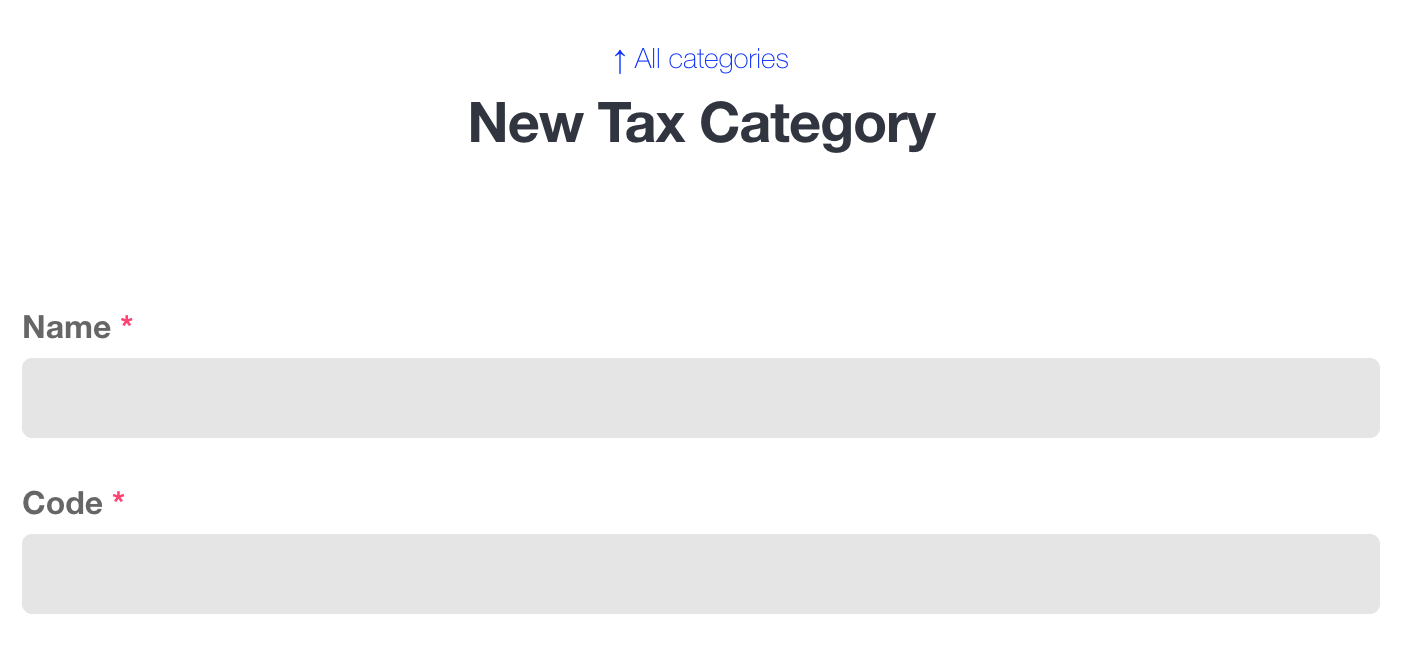 Create a new tax category