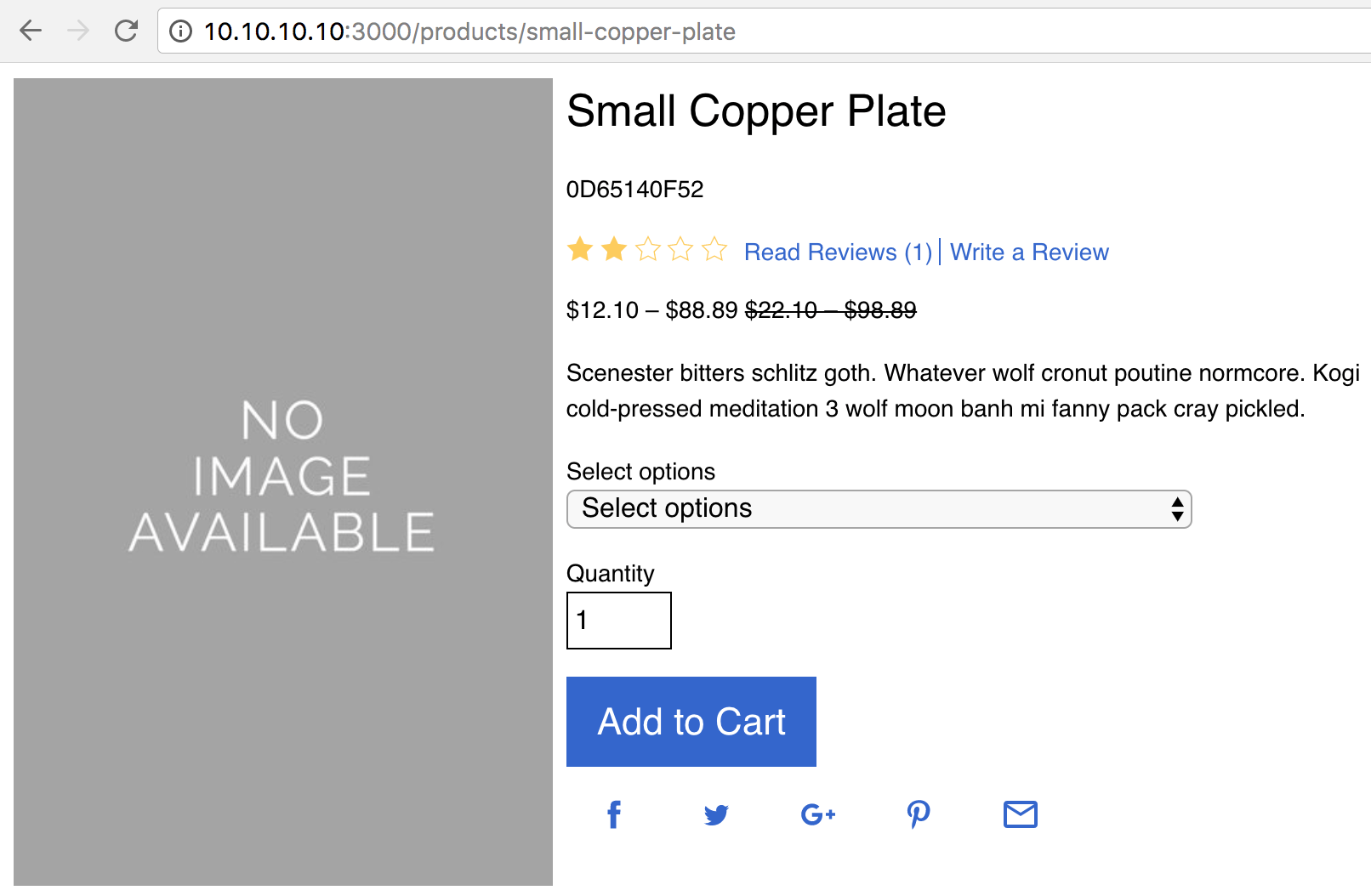 Reviews summary below product name